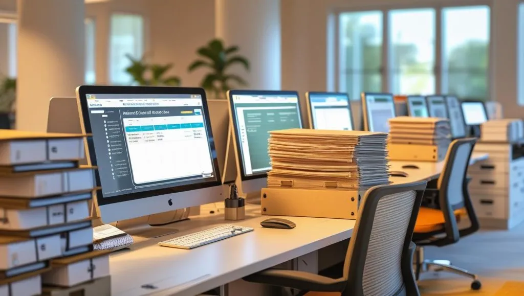 illustration d'un poste de travail pour la formation professionnelle